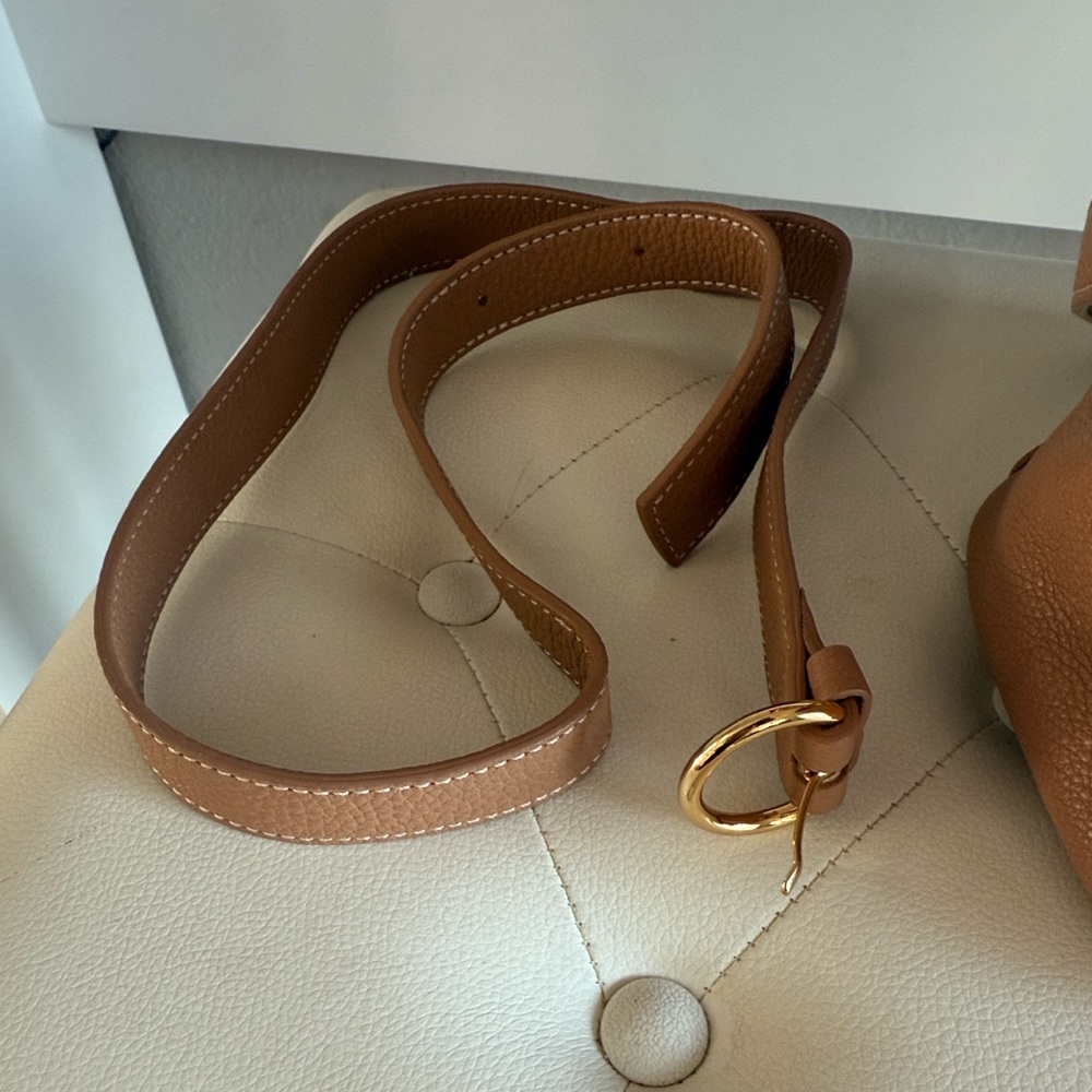 Frances Valentine “June” Tan Leather Hobo Bag - Picture 5 of 13